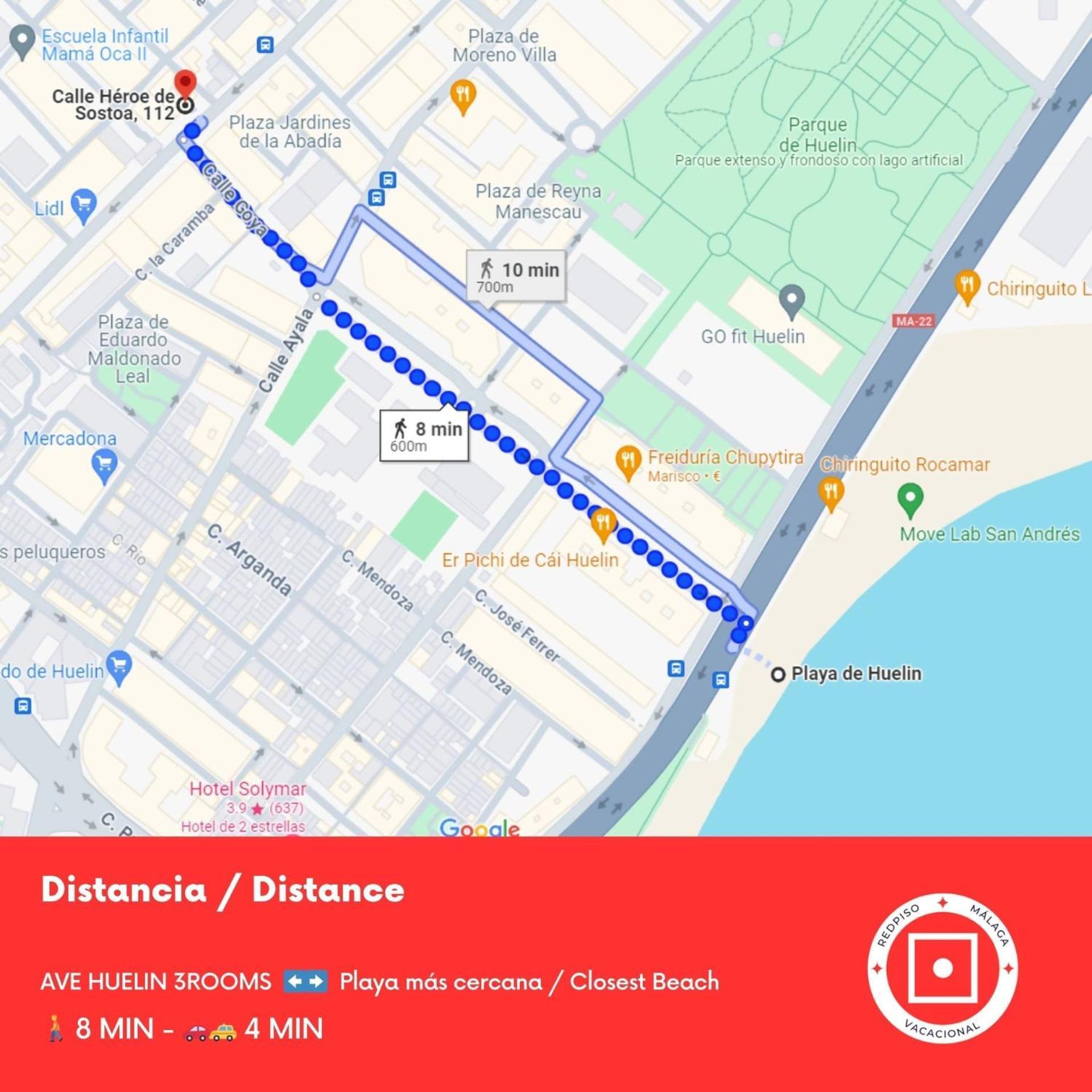 Ave Huelin 3Rooms Alojamiento Con Parking Y Ac Малага Екстер'єр фото